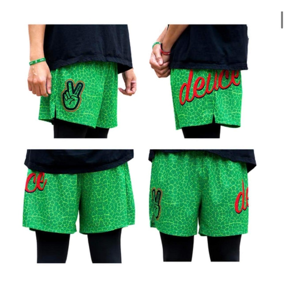 Deuce Mesh Basketball Grinch Inspired Shorts Streetwear Skater‎ Eric Emmanuel